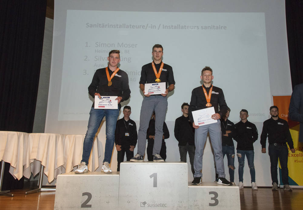 Medaillengewinner Sanitärinstallateur